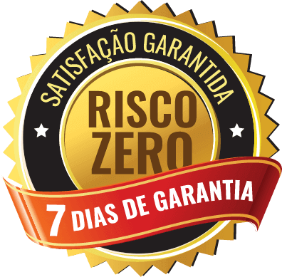 Selo de Satisfação Garantida · Risco Zero · 7 dias de garantia